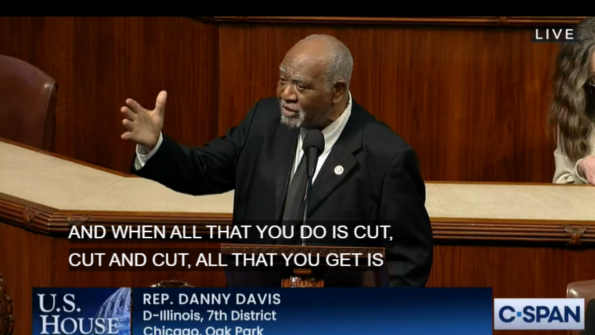 Congressman Danny K. Davis speech before the U. S. House of Representatives